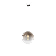 Sopsensione Moderna Big Eclipse Metallo Cromo Vetro Bronzo 1 Luce E27