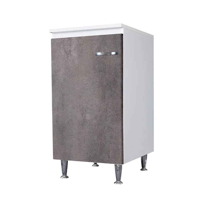 Base 45x50 anta corten grigio maniglia destra