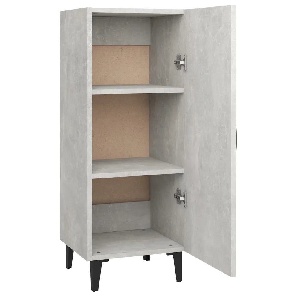 Credenza Grigio Cemento 34,5x34x90 cm in Legno Multistrato cod mxl 26391