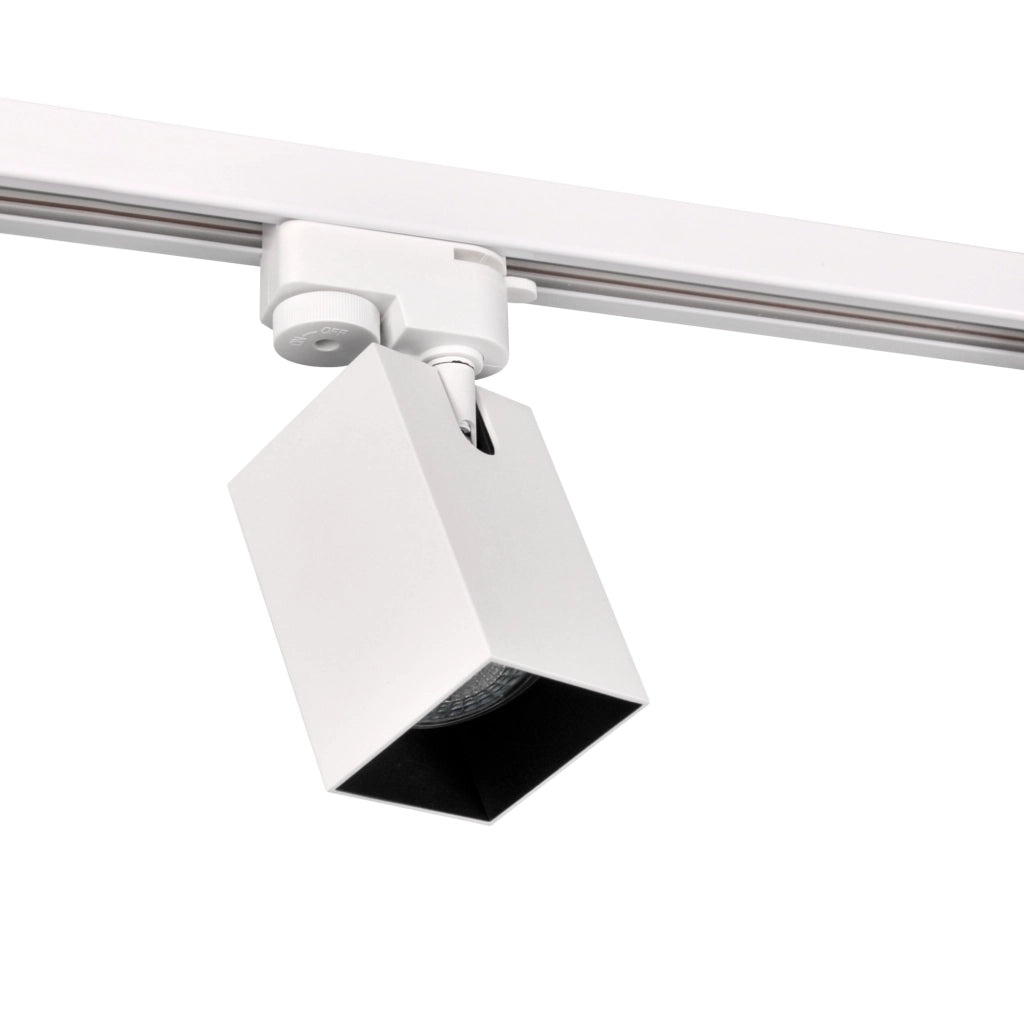 Kit binario Polux SQUARE 1m 3 faretti GU10 bianco/nero