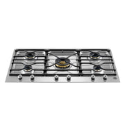 Piano cottura Bertazzoni PM36500X a gas 90 cm. 5 fuochi dual wok centrale inox