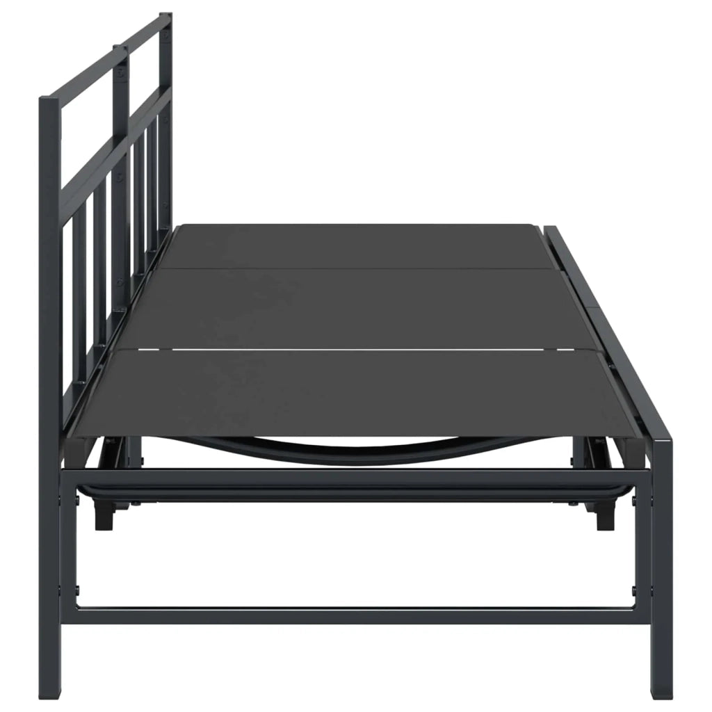 Lettino da sole Nero 200 x 62 x 59,5 cm Textilene