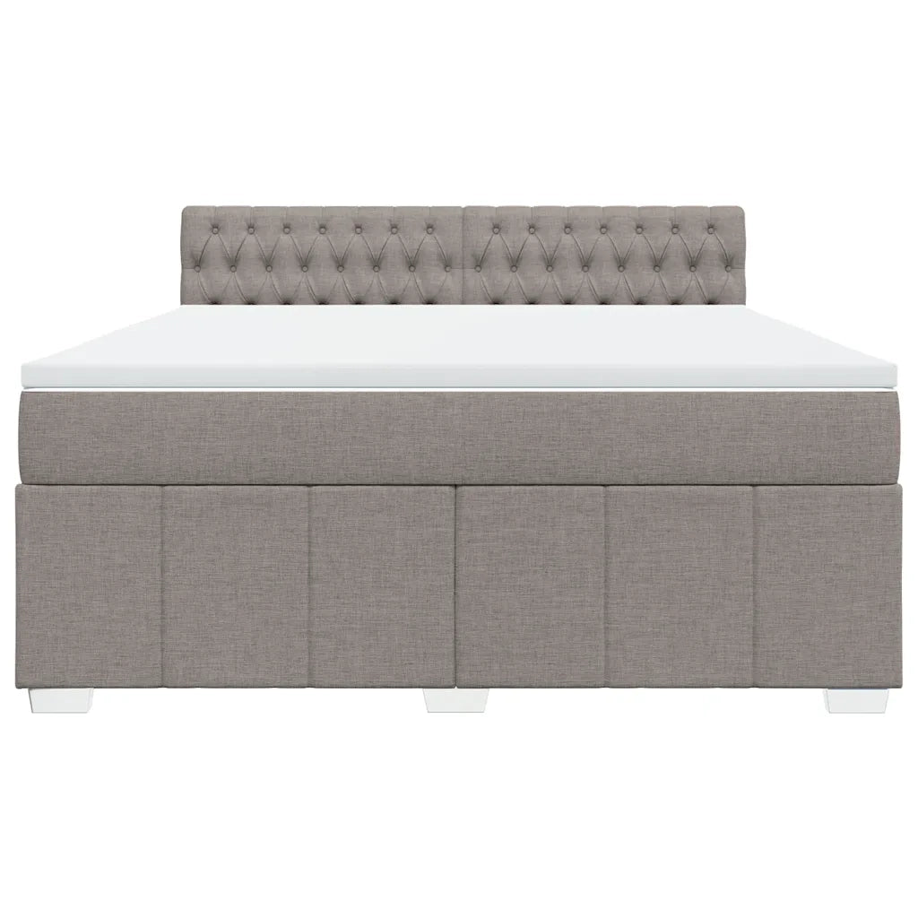Giroletto a Molle con Materasso Tortora 180x200 cm in Tessuto 3289458