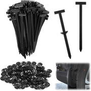 Cable tie nylon multifunzionale con chiusura automatica - 100 pezzi, Heavy Duty, Auto riparazione, uso domestico.