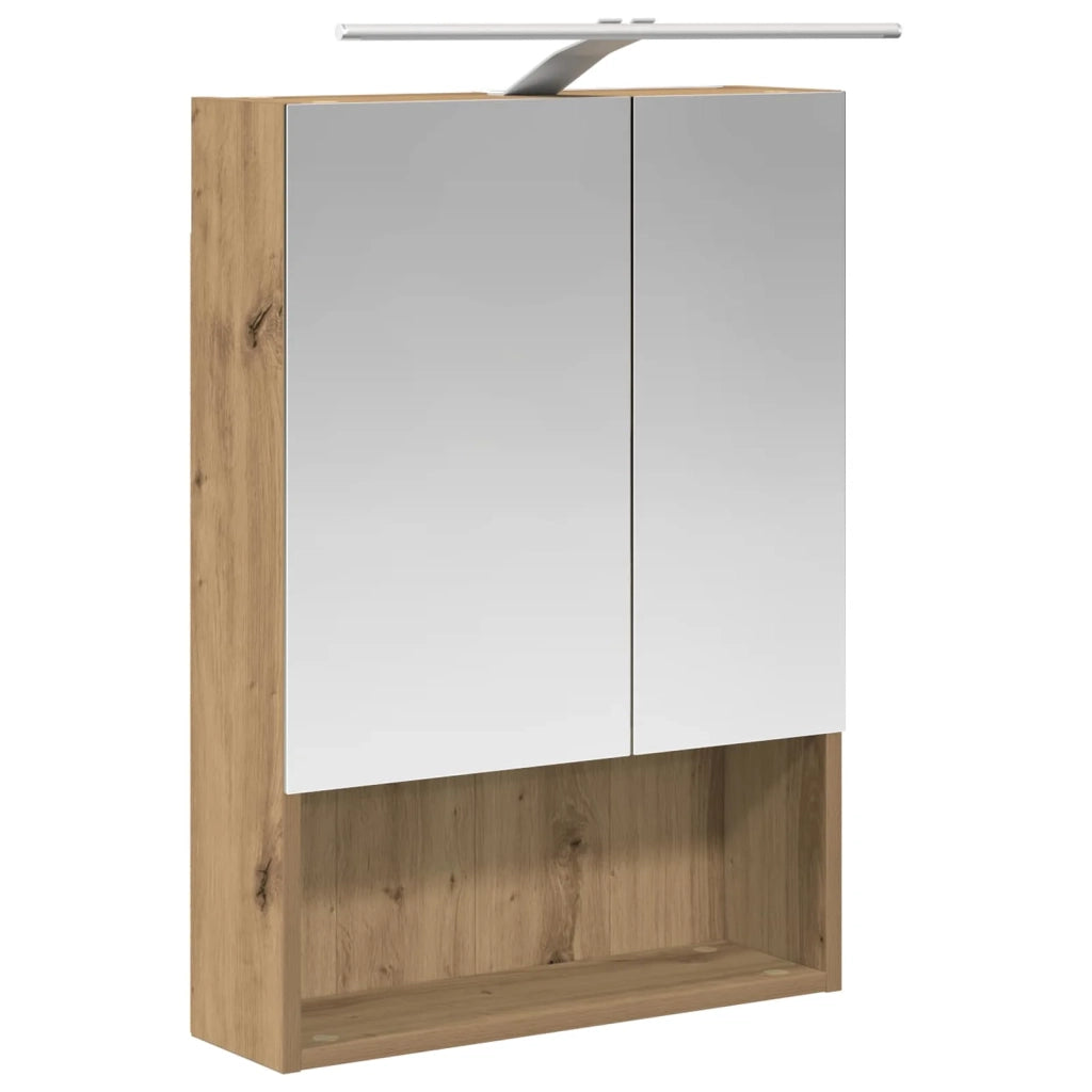 Set di Armadi da Bagno 5 pcs Rovere Artigianale 3406446