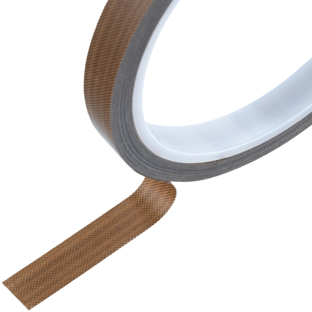 Nastro Teflonato per Saldatrice 10mm x 10m – Resistenza Termica -70°C a +300°C | Fibra di Vetro, PTFE