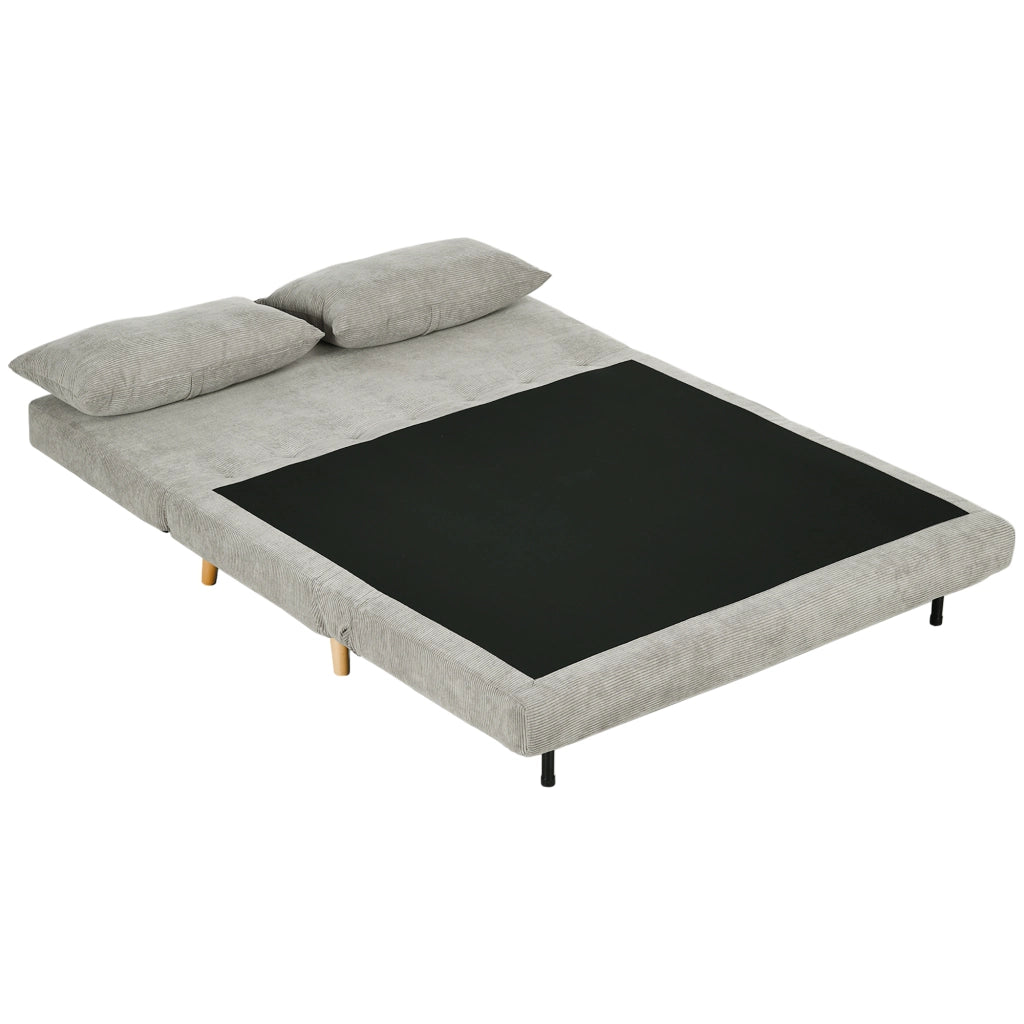 Divano Letto ¨C Zephmum ¨C Grigio Tessuto 141x90x81 cm