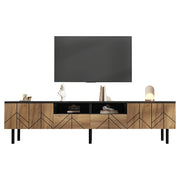 Mobile TV con 2 cassetti e 2 ante - per soggiorno - 180×40×45 cm - in truciolare