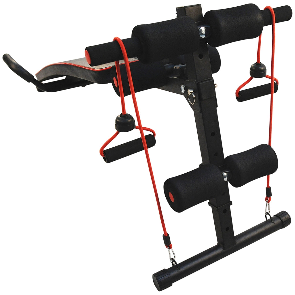 Panca Addominali Regolabile Multifunzione per Fitness ¨C zephmum ¨C Nero, Acciaio, 120kg