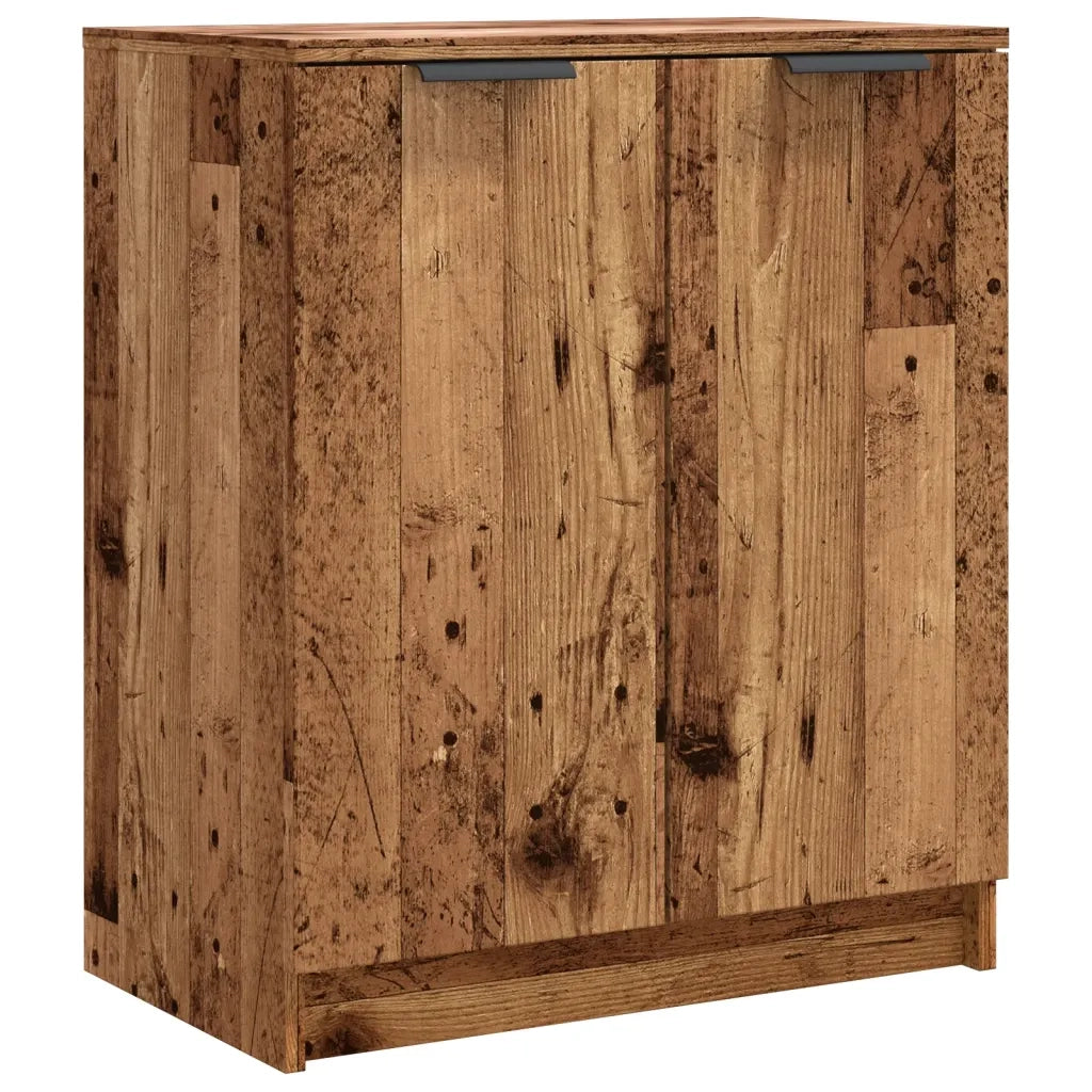 Scarpiera-Scaffale per scarpe Legno Antico 59x35x70 cm in Truciolato