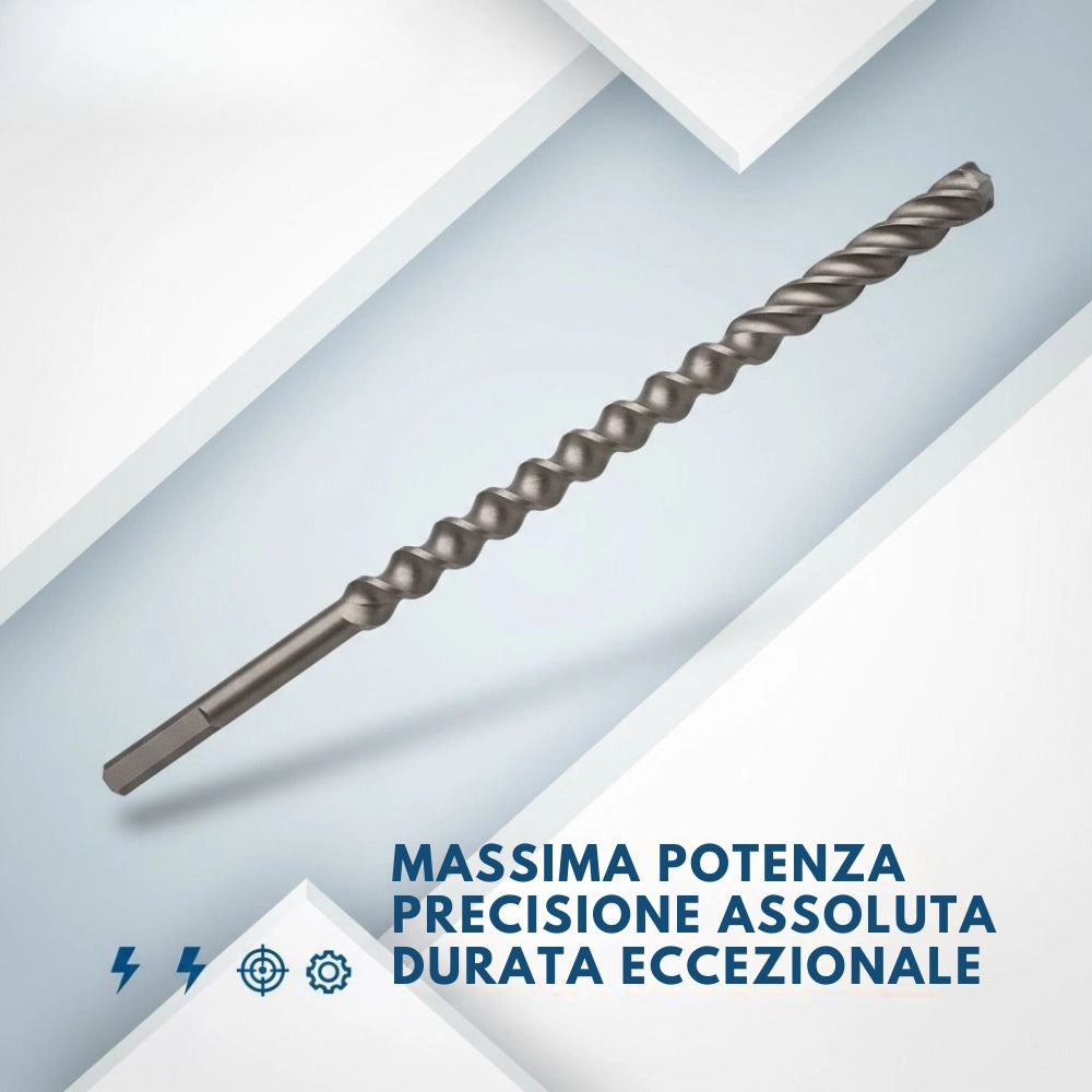Punta attacco sds-max per forare calcestruzzo e muratura *** misura 32 x 520/400 mm , confezione 1
