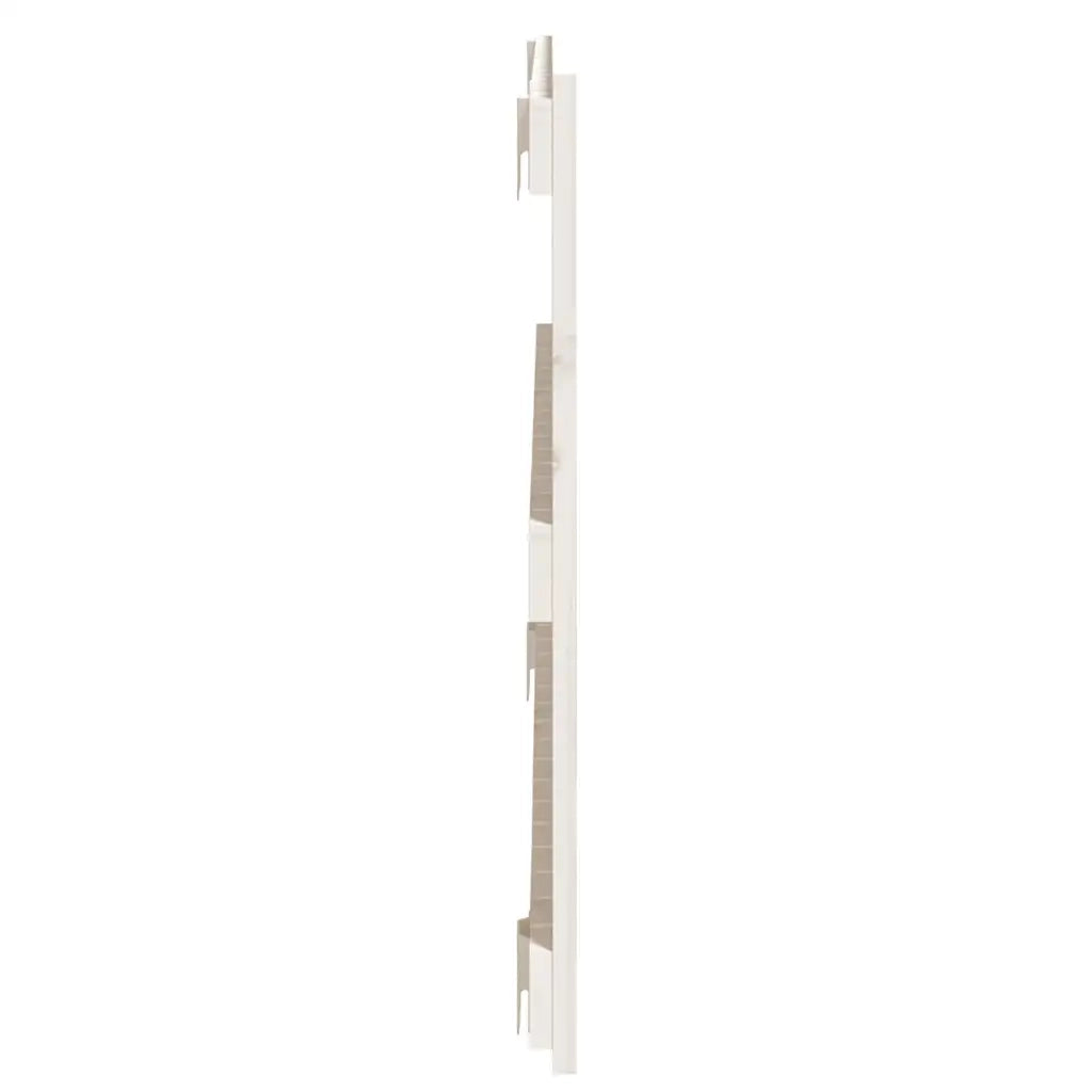 Testiera da Parete Bianca 108x3x60 cm in Legno Massello di Pino cod mxl 52744