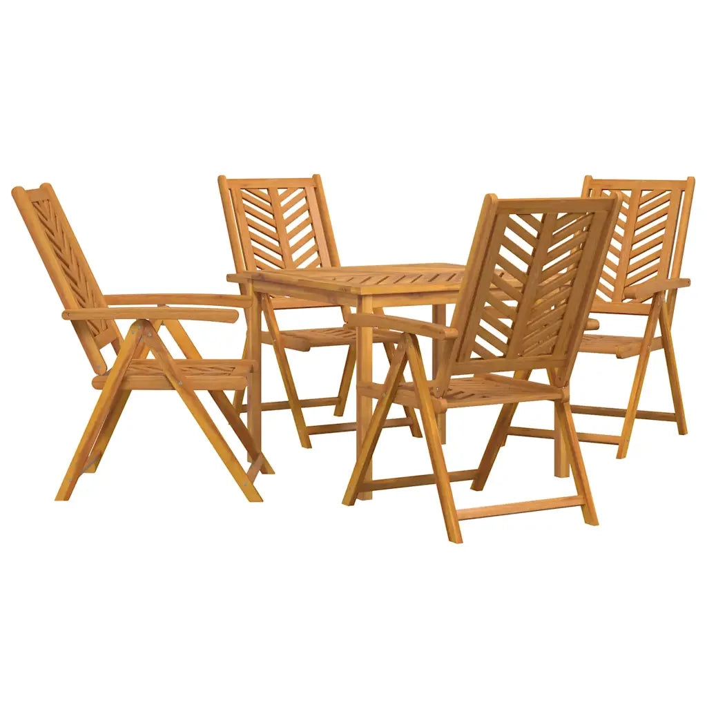 Set da Pranzo per Giardino 5 pcs Marrone 3154122