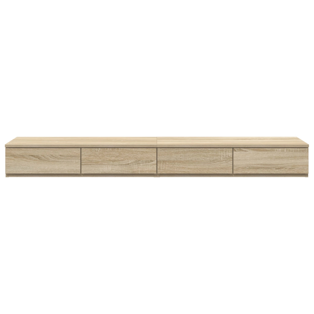 Cassetti in Rovere Sonoma 150x36,5x16,5 cm in Legno ingegnerizzato