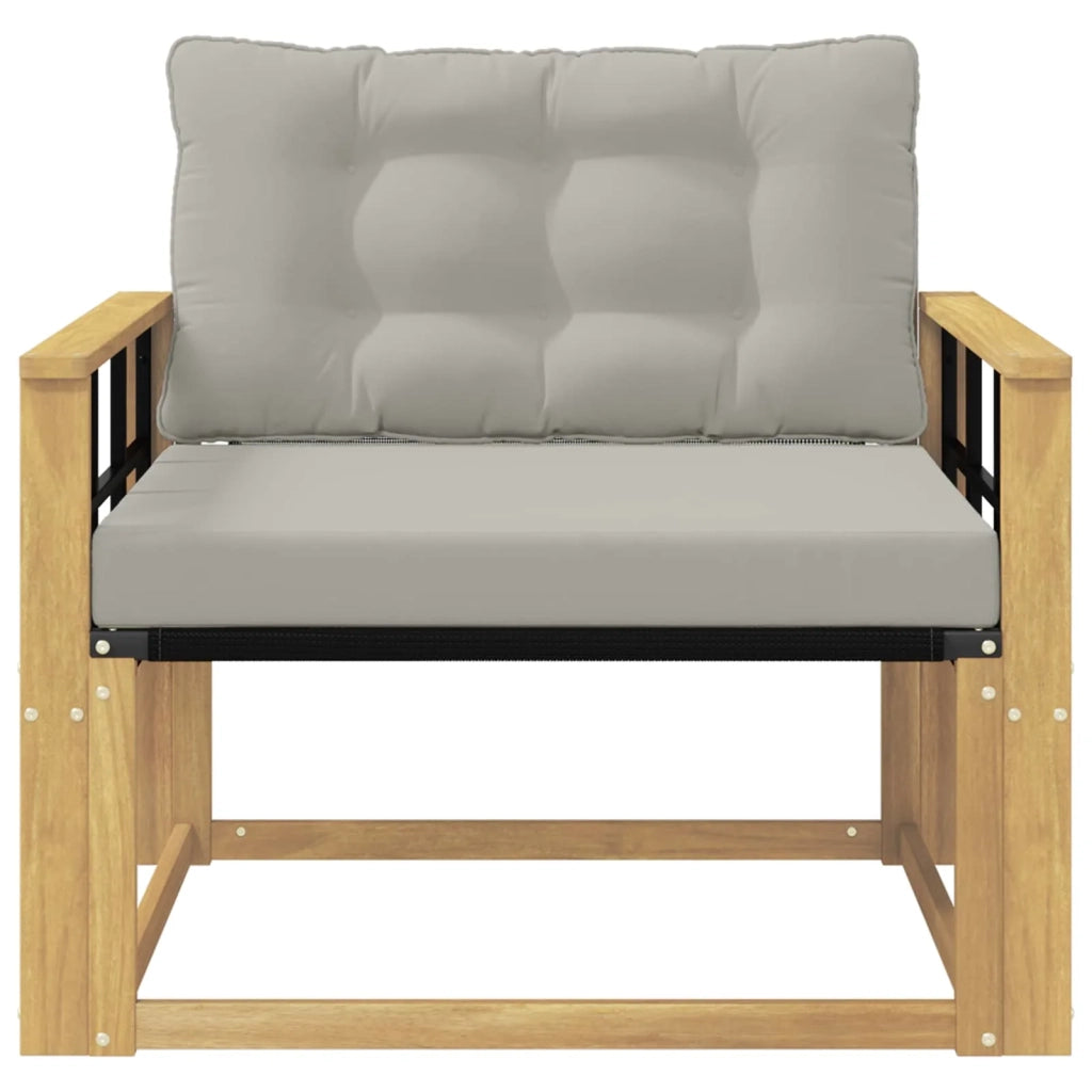 Set di divani da esterno-Sofa da giardino Legno di Acacia Massello e Textilene 136038