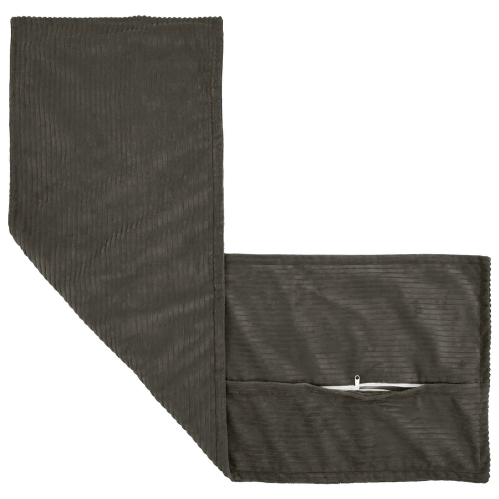 Federa 2 pz HOUTEN Antracite 40 x 145 cm corduroy 917215