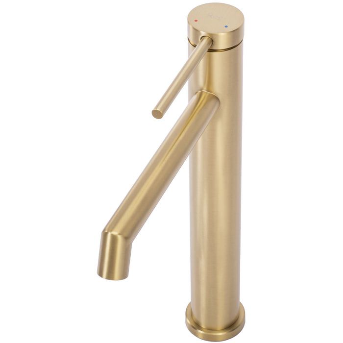 Rubinetto Da Lavabo Rea Foss Gold Brush High