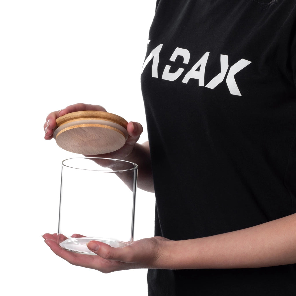 Contenitore per alimenti KADAX, barattolo in vetro per pasta e spezie con coperchio, 800 ml