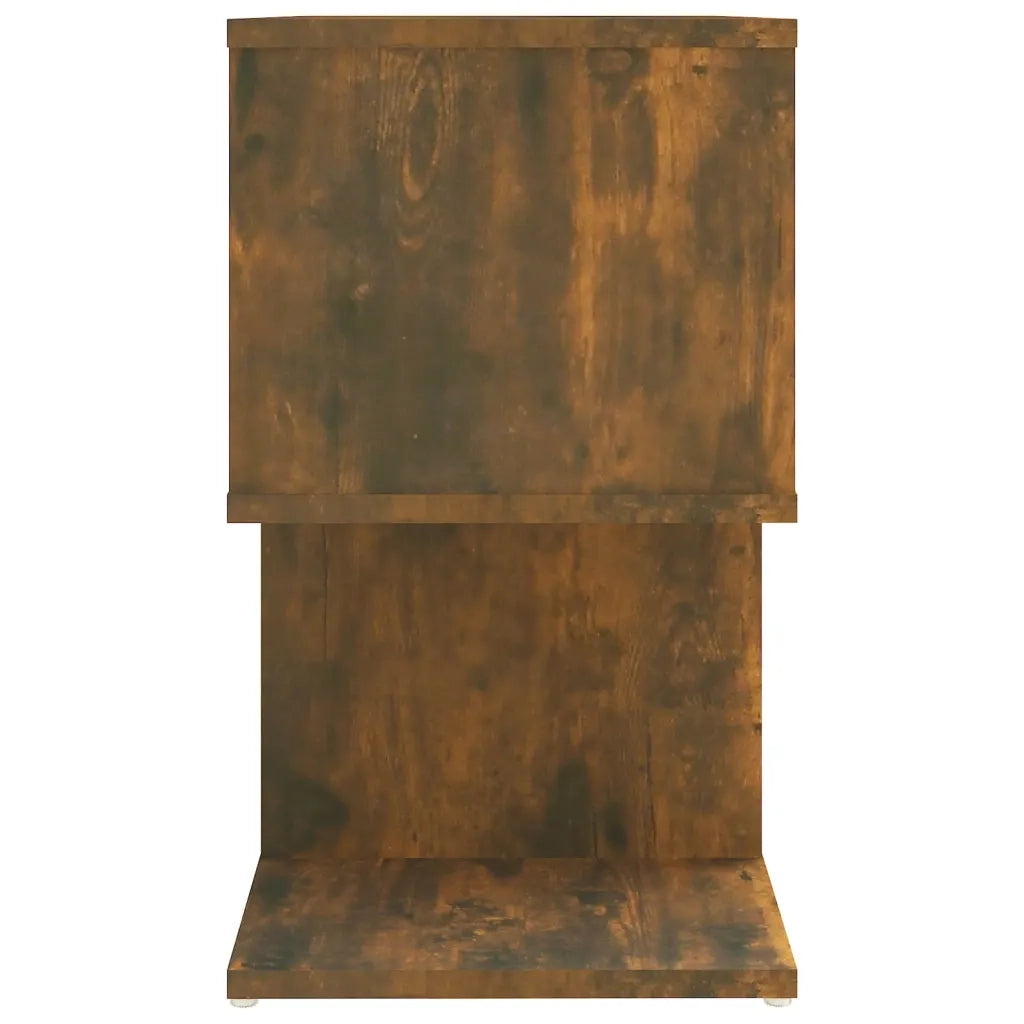 Comodini Rovere Fumo 2pz 50x30x51,5 cm in Legno Multistrato 815829