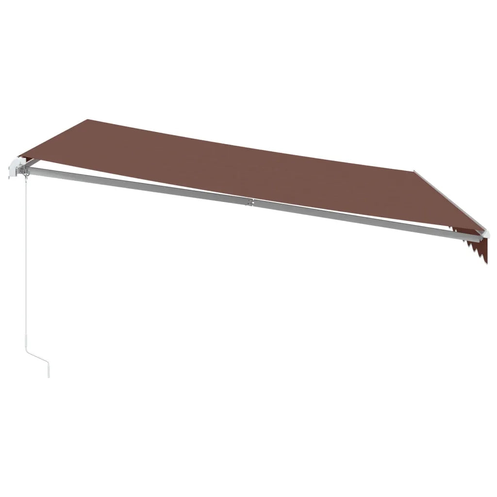 Tenda da Sole Retrattile Manuale Marrone 400x350 cm 3215387