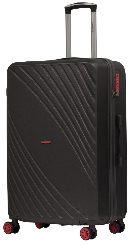 Trolley Valigia Grande Rigida in ABS 4 Ruote TSA Ravizzoni Fresh Antracite e Fucsia