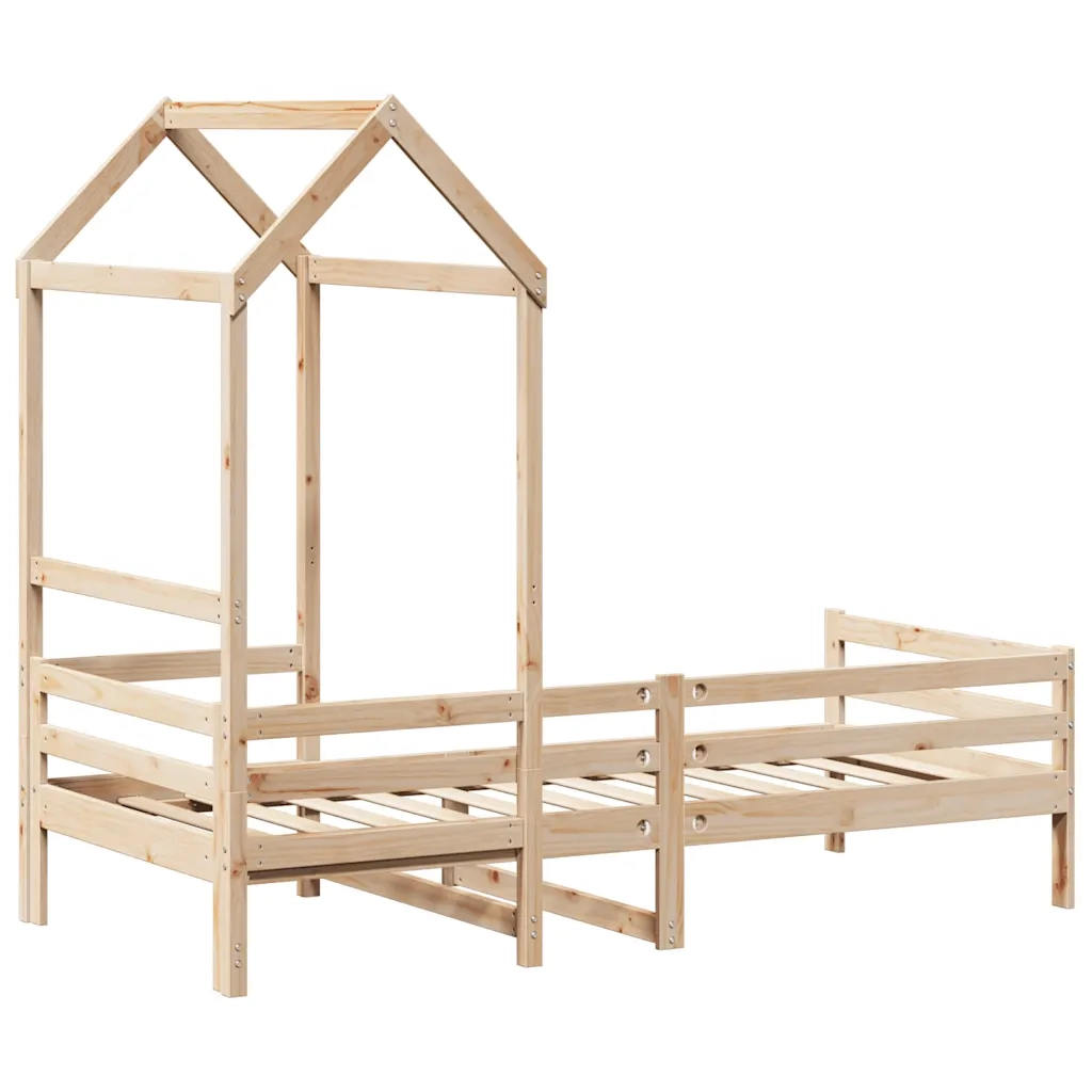 Dormeuse con Tetto 80x200 cm in Legno Massello di Pino 3282188