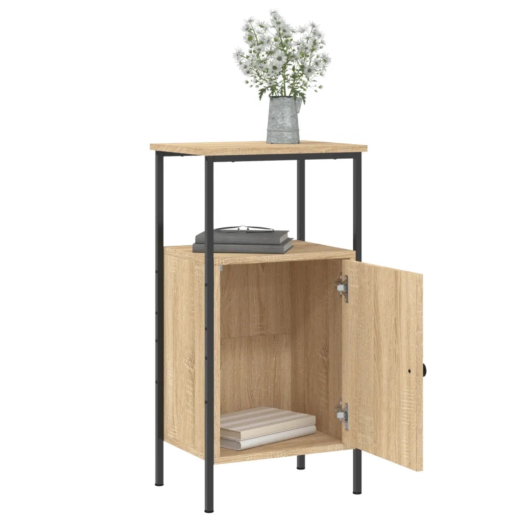 Comodini 2pz Rovere Sonoma 41x31x80 cm in Legno Multistrato 825926