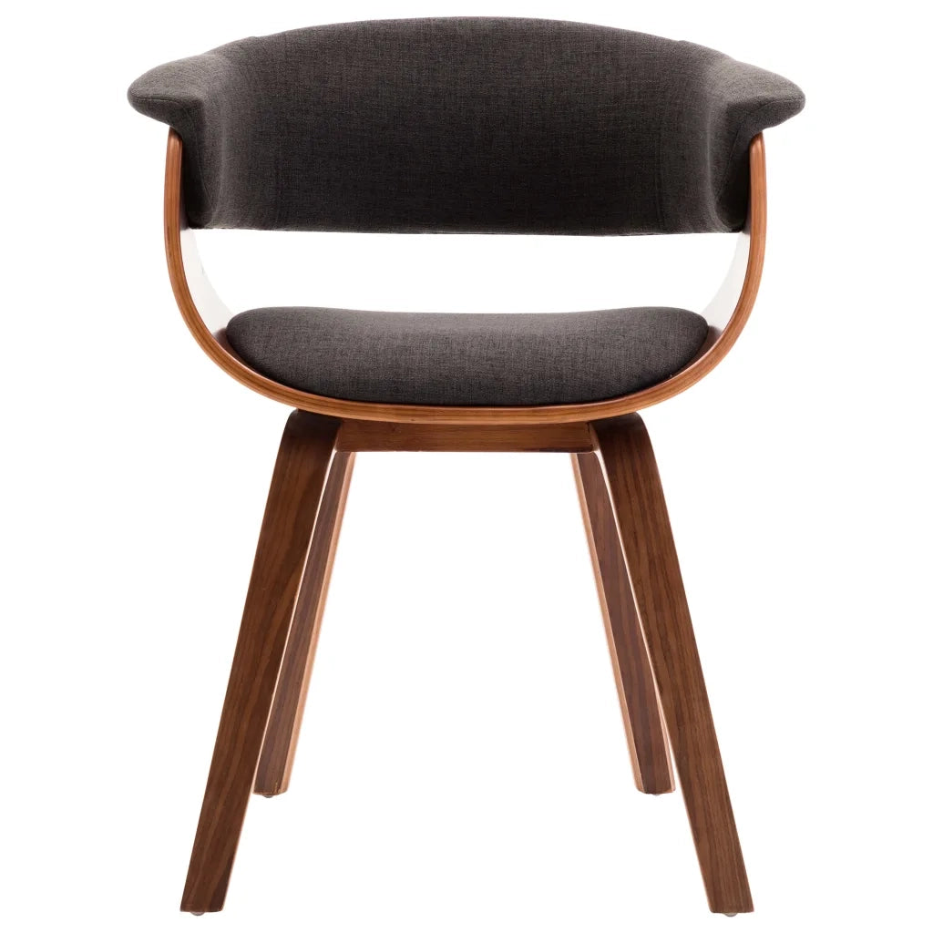 Sedia da Pranzo Grigia in Legno Piegato e Tessuto cod mxl 6506