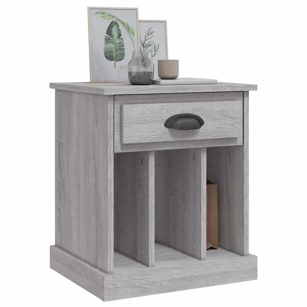 Comodino Grigio Sonoma 43x36x50 cm 816356