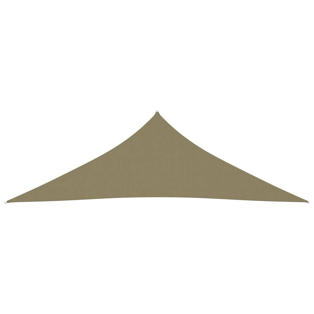 Vela ombreggiante triangolare in tessuto Oxford 3 x 3 x 4,24 m beige 02_0009827