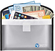 Tas documenti A5 protezione da acqua e umidità per documenti, contanti, 26 x 15 cm, piccola borsa per documenti e contanti, impermeabile e resistente all'umidità, portatile per conti, contratti, passaporto, patente, denaro