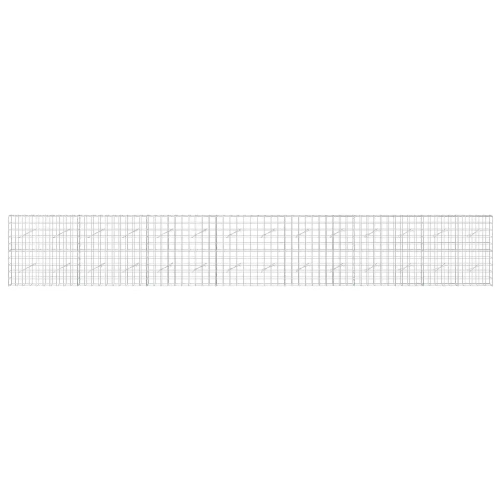 Gabione con Filo da 3,5 mm e Rete da 10x10 cm 700x10x100 cm 3463016