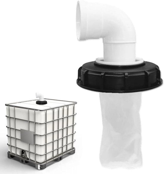 Dalisio 90° coperchio in nylon con filtro lavabile 163 mm per serbatoio di acqua di pioggia - coperchio IBC