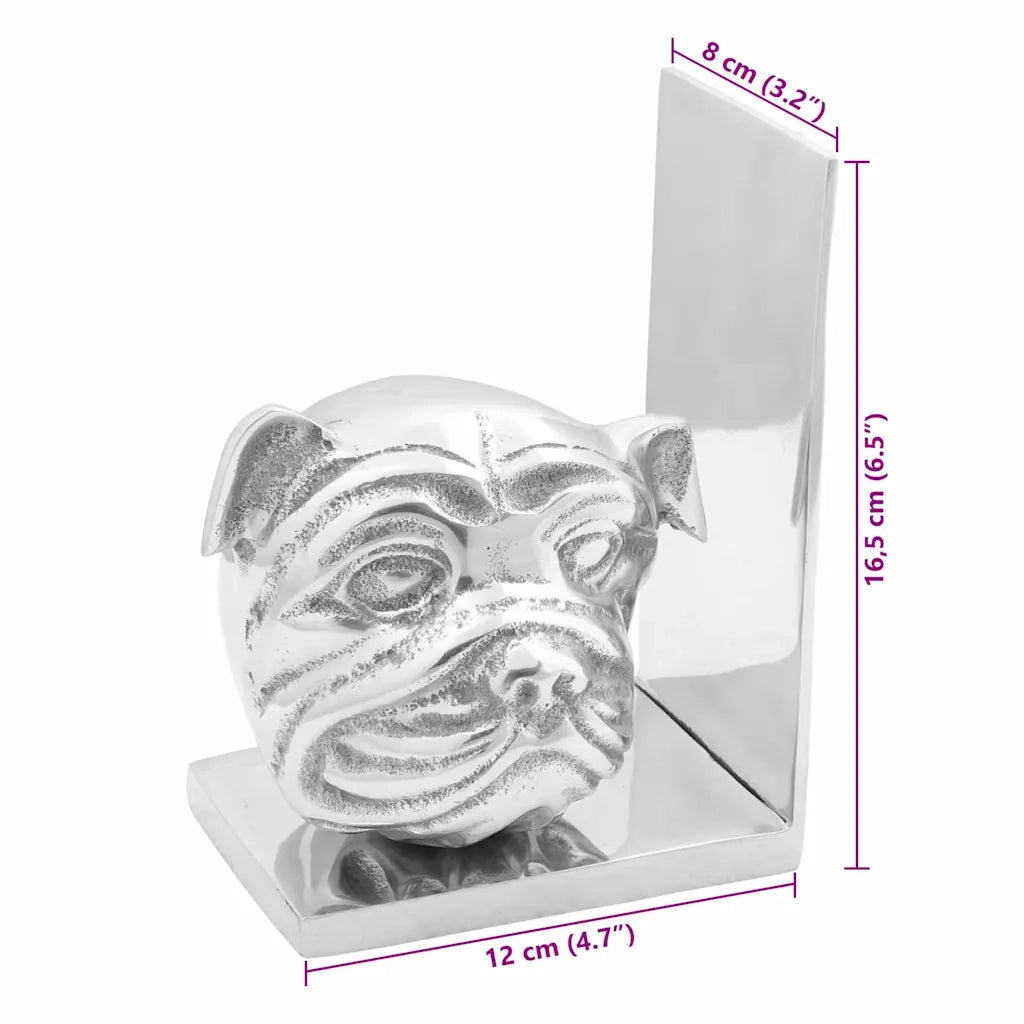 Fermalibri 2 pz Argento 8 x 12 x 16,5 cm Alluminio CFW6682316