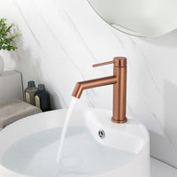 Rubinetto Da Lavabo Rea Foss Brush Copper Low