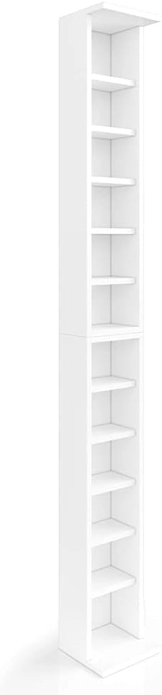 Scaffale porta cd, Bianco, 21 x 91.8 cm Set grande da 2