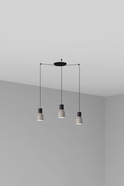 KOMBO 120 3L Lampada sospensione grigio