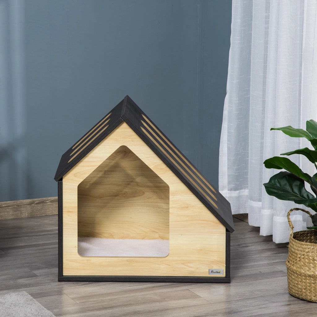 Cuccia per Cani Interna con Cuscino ¨C zephmum ¨C Marrone 60x40x59 cm