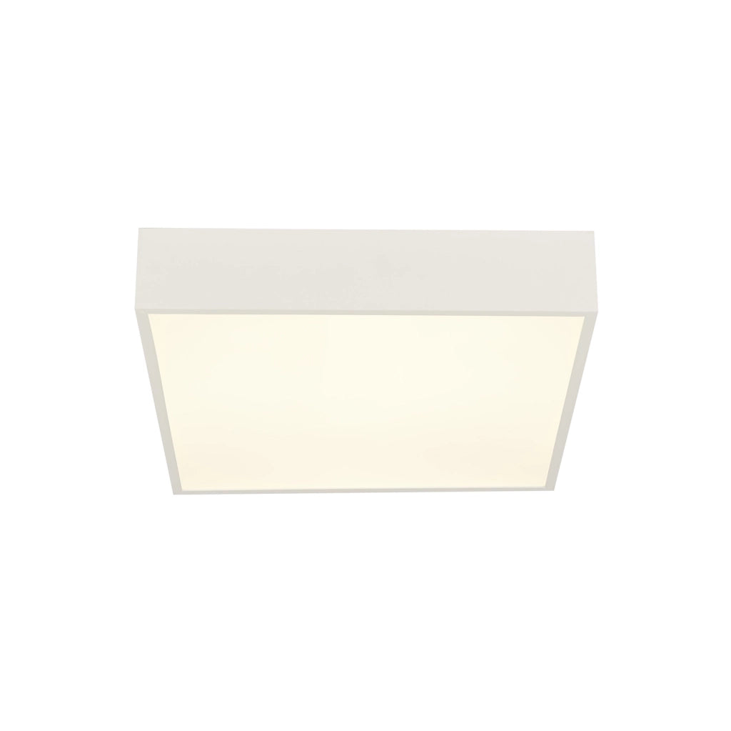 Plafoniera Contemporanea Zeus Alluminio Bianco Policarbonato Led 16W 3000K