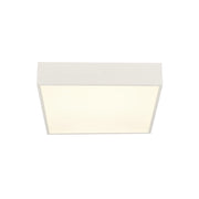 Plafoniera Contemporanea Zeus Alluminio Bianco Policarbonato Led 16W 3000K