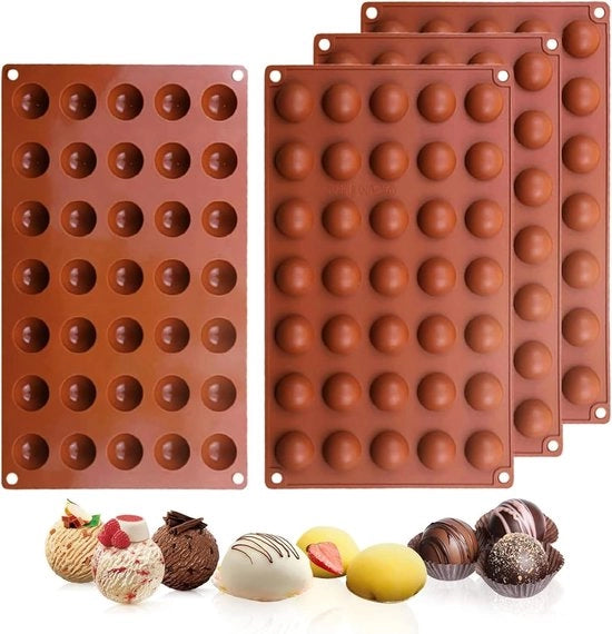 Set di Forme per Cottura in Silicone Flessibili da 4 pezzi per Cioccolato e Dolci