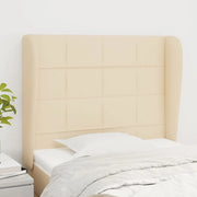 Testiera ad Orecchio Crema 103x23x118/128 cm in Tessuto 3117951