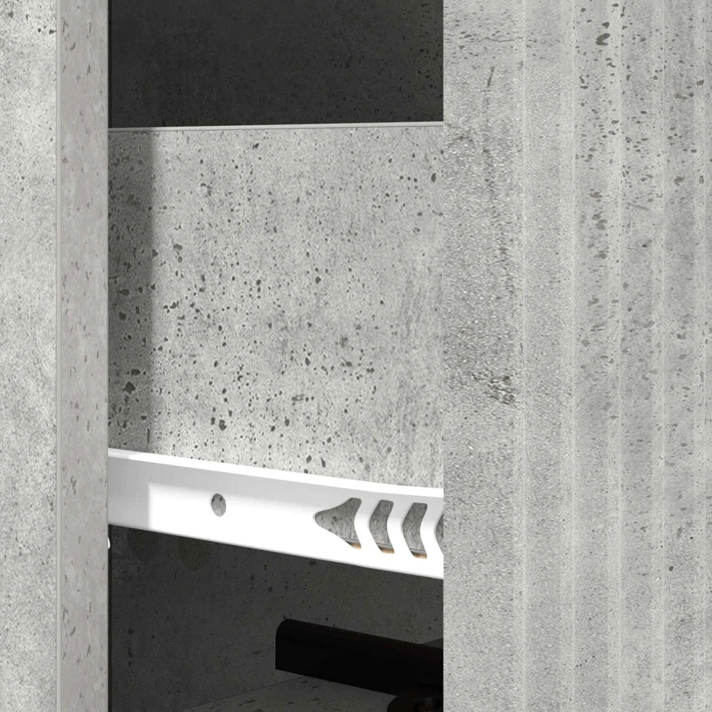 Mobile con Cassetti Grigio Cemento 33 x 34,5 x 90 cm