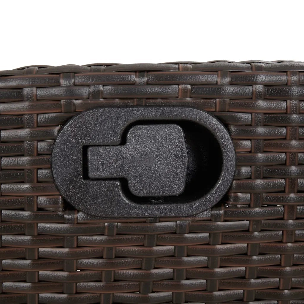 Set BistrÃ² 3 pz con Cuscini Marrone in Polyrattan