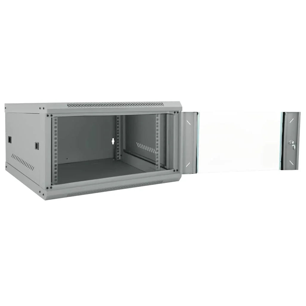 Armadio di rete a parete dal design industriale per interni 53 x 60 x 30 cm acciaio grigio 02_0059079
