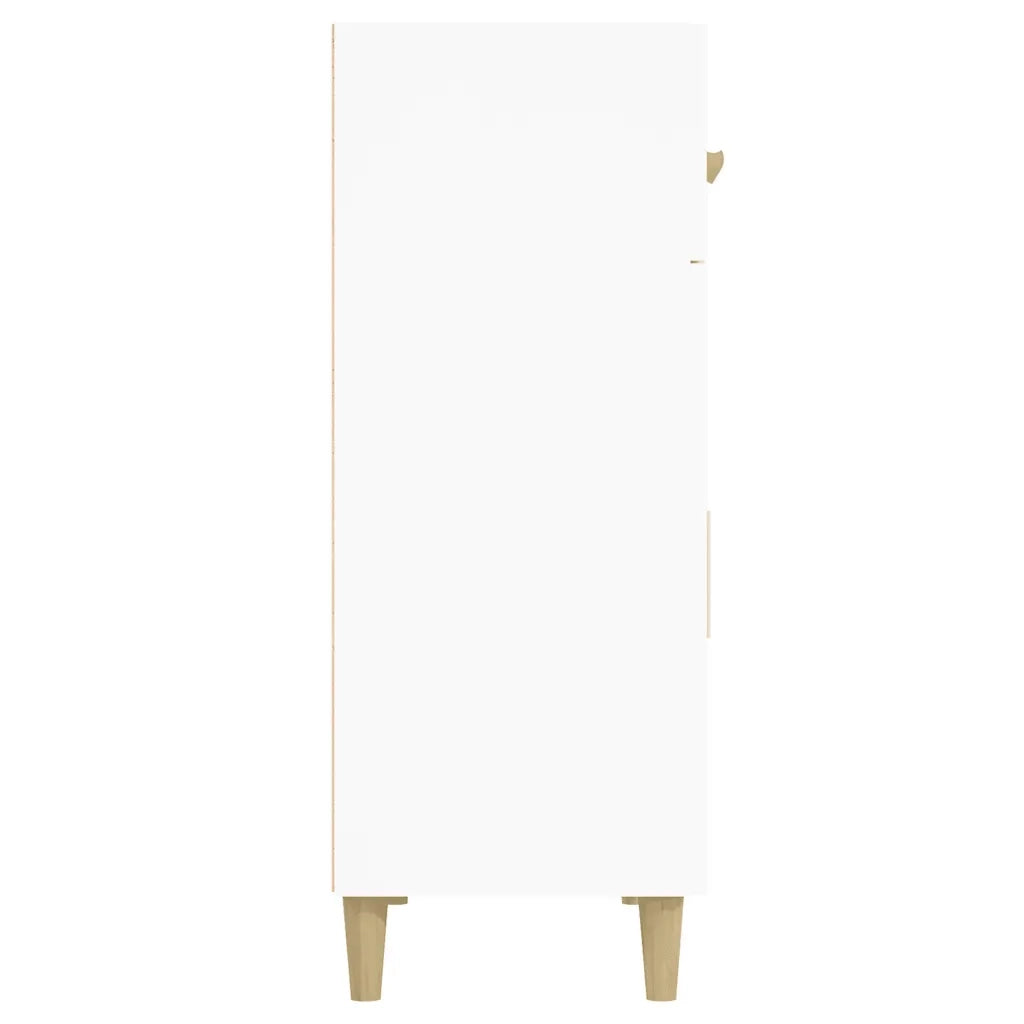 Credenza | Madia | Buffet da pranzo | Armadio da pranzo Bianca 69,5x34x89 cm in Legno Multistrato