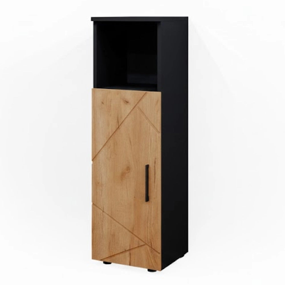 Mobiletto bagno Irma Rovere dorato/Antracite 30 x 95 cm Vicco