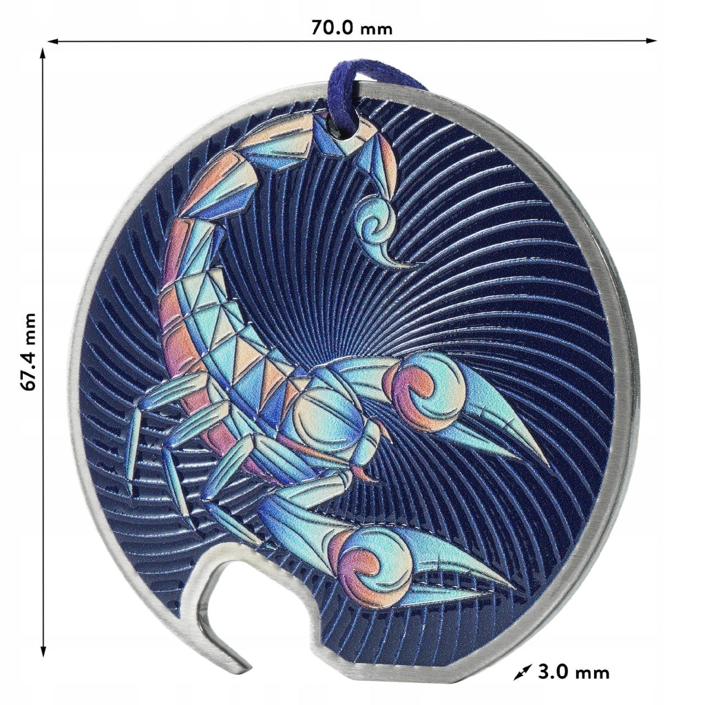 Apribottiglie in metallo KADAX, regalo per segno zodiacale Scorpione, resistente