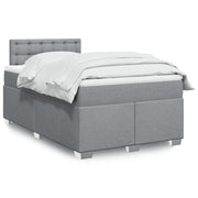 Giroletto a Molle con Materasso Grigio Chiaro 120x190cm Tessuto 3285841