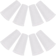 Set di Cerniere in Plastica da 15 - Cerniere per Tende - Maniglie per Tende - Compatibili con Tende a Cavo - Bianco - Materiale di Alta Qualità - Cerniere a Corda